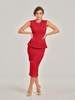 Fierce Red Fitted Two-Piece Set