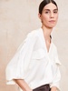 Jade Sandwashed Silk Sports Luxe Shirt - Ivory