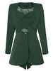 Emerald Dream Cross-Wrap Statement Suit