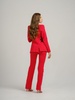 Red Fantasy Straight-Leg Slim Trousers