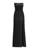 Queen Of Hearts Satin Maxi Dress, Black