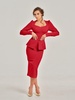 Fierce Red Fitted Two-Piece Set