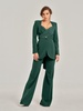 Emerald Dream Cross-Wrap Statement Suit