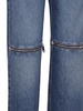 Cotton Jeans With Zip On The Knees