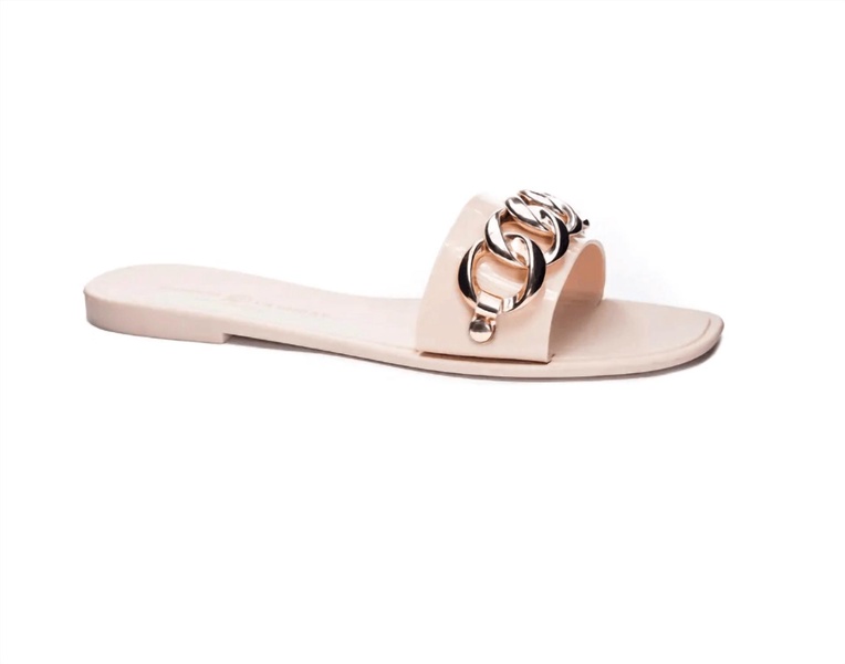 midsummer slide sandal in nude