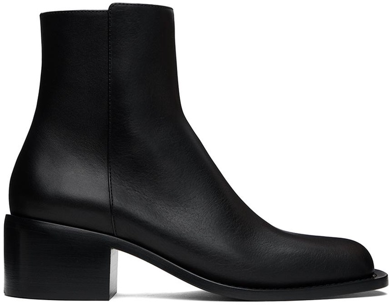 Black Square Toe Frankie Boots