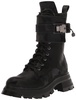 DKNY Women's Sava Lace Up Buckled Combat Boot Fashion