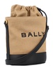 Bally Bar Mini 8 Hours Logo Printed Bucket Bag