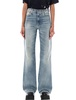 R13 Jane Crackled-Effect High Waist Wide-Leg Jeans