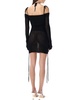 Andrea Adamo Cut-Out Detailed Ribbed Mini Dress