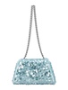 Self-Portrait Bow Sequin-Embellished Shoulder Bag