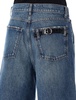 Coperni Buckle Strap Detailed Bermuda Denim Shorts