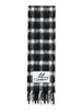 Marni Fringed Checked Scarf