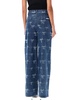 Self-Portrait Printed Bow Jeans