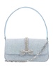 Rhinestone Denim Micro Bag