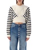 Jean Paul Gaultier Mariniere Cropped Sweater