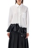 Comme des Garçons Ruffle-Hem Poplin Shirt