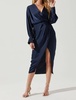 sadyra midi dress in midnight blue