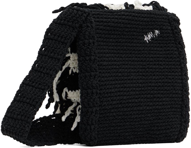 Black Fringed Bag