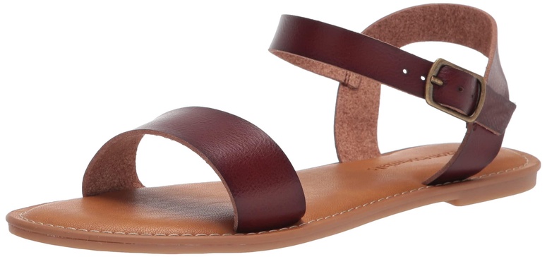 Amazon Essentials Women's Two Strap Buckle Sandal