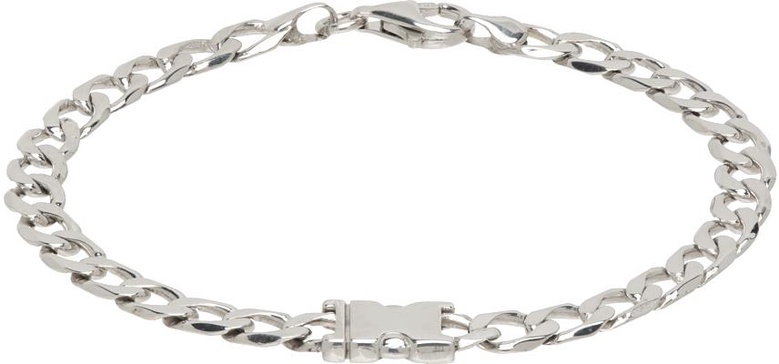 Silver Unity Curb Chain Bracelet