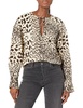 Equipment Women's Hailey Blouse in Creme Brulee and Delicioso