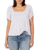 Lucky Brand Women's Square Neck Printed Top