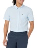 Lacoste Men's Short Sleeve Regular Fit Gingham Button Down Shirt