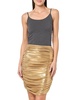 Norma Kamali Women's Shirred Skirt to Knee