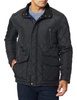 Cole Haan Men's Quilted Jacket with Wool Yoke