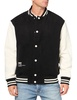 DKNY Men's Wool Blend Varsity Bomber