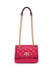 Anne Klein Quilted AK Shoulder Bag, Hibiscus Pink