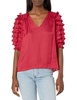 Ramy Brook Women's Waverly Ruffle Short Sleeve Top