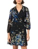 DKNY Women's Long Sleeve Faux Wrap Dress