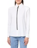 Norma Kamali Women's Nk Shirt W/Shoulder Pads W/Lariat