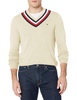 Tommy Hilfiger Men's Stripe V Neck Sweater