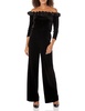 Adrianna Papell womens Off Shoulder Velvet JumpsuitJumpsuit