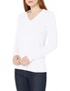 Amazon Essentials Women's 100% Cotton Long-Sleeve V-Neck Sweater