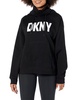 DKNY Women's Sport Soft Fleece Kanga Pocket Hoodie