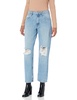 The Drop Women's Luca High-Rise Distressed Loose Straight-Fit