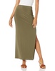 Norma Kamali Women's Side Slit Long Skirt