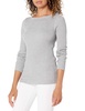 Amazon Essentials Women's Lightweight Ribbed Long-Sleeve Boat Neck Slim-Fit Sweater