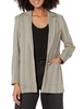 Anne Klein Women's Knit Chevron Notch Collar Jacket W/Patch Pockets