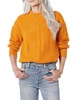 Amazon Essentials Women's Cable Knit Sweater, Soft-Touch Modern Crewneck, Plus Size Available