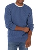 Amazon Essentials Men's Crewneck Cable Cotton Sweater