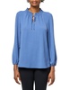 Tommy Hilfiger Women's with Tie Long Sleeve Blouse Sportswear Top