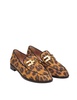 Aquazzurra Brandi Loafers In Suede Leather With Spotted Print