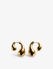 Drop 18ct yellow gold-plated sterling-silver earrings