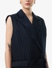 Shane pinstriped woven-blend waistcoat