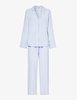 Nautico striped cotton-blend pyjamas